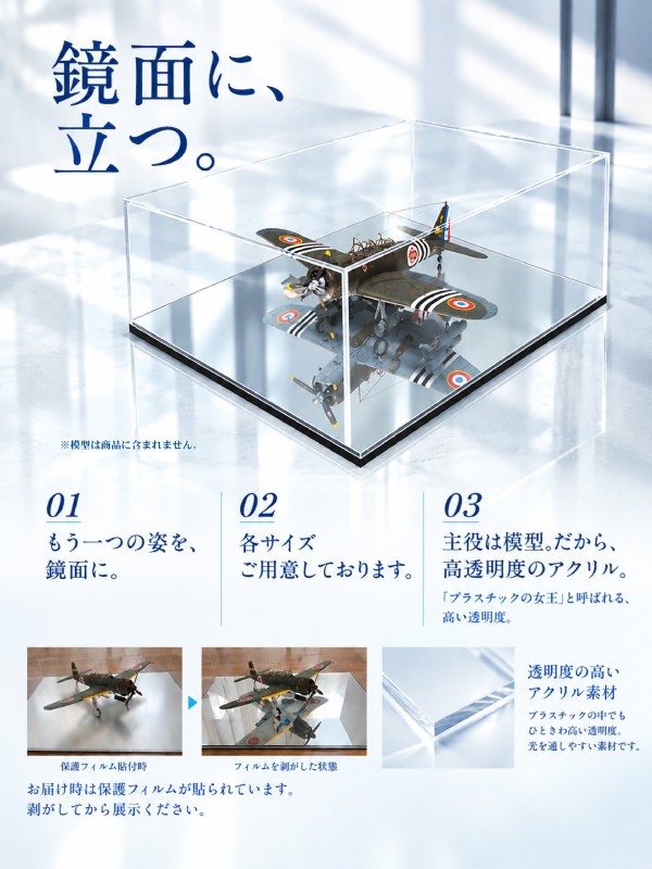 航空機模型用 ディスプレイケース｜アクリめいと